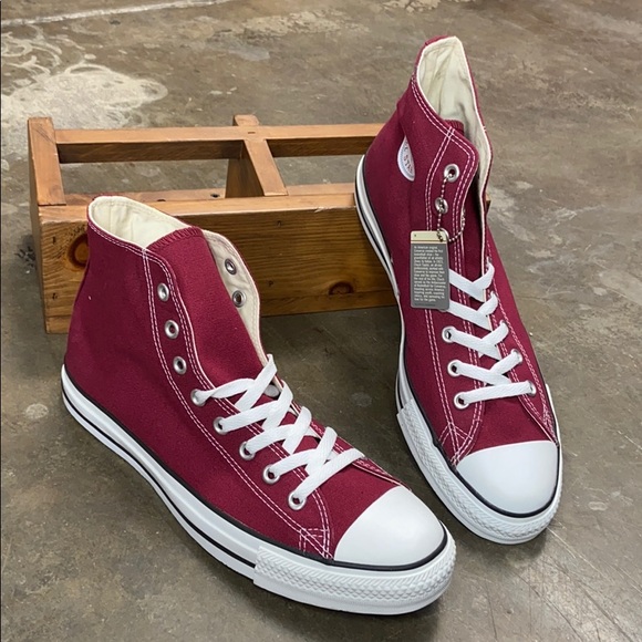 converse all star hi maroon